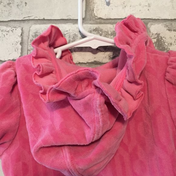 Juicy Baby Girl's Hooded Cover-Up 18-24 Months - Picture 6 of 8